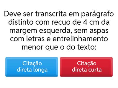 MTA - Exercícios Citações