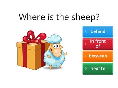 Behind, next to, in front of