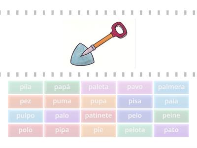 Palabras con la letra "p"