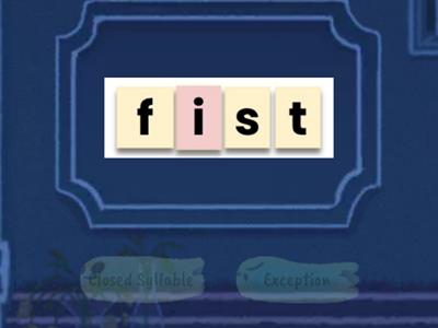 2.3 Closed syllable vs. exception