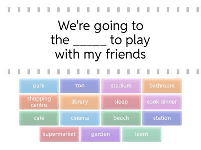 Going to + infinitive of purpose