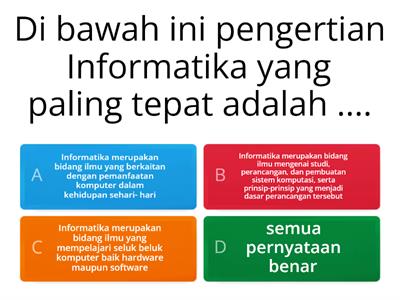 Post Test Pengantar Informatika