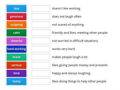 EO2 Unit 2 Adjectives of character