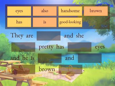 Adjective Word Order: Physical Appearance Missing Word