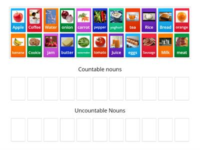  COUNTABLE AND UNCOUNTABLE NOUNS