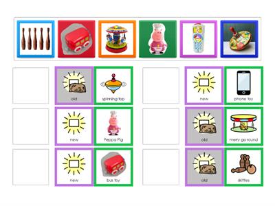 Old and New toys labelling