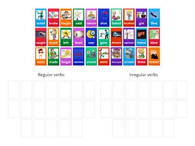 Regular, Irregular verbs