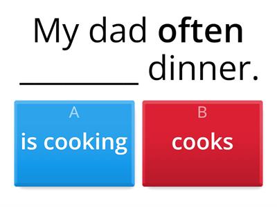 Present Simple VS Present Continuous
