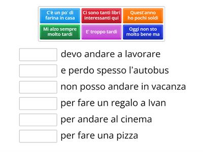 Tanto/molto/poco