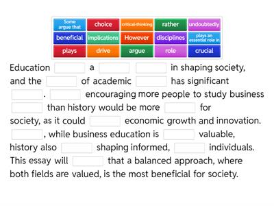 IELTS Academic Writing Task 2 Should More People Study Business than History?