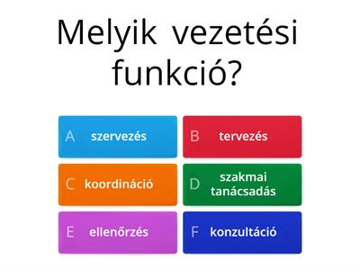 Vezetési funkciók