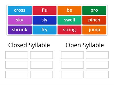 Syllable Sort