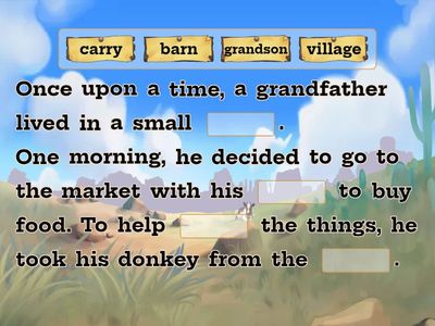 THE GRANDPA, THE BOY, AND THE DONKEY