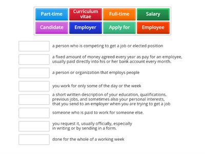 Adults 7 - Vocabulary work