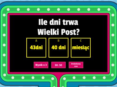 Quiz o Wielkim Poście