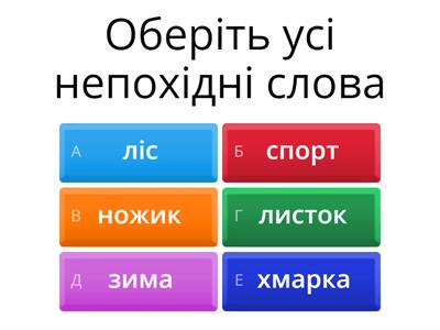 Словотвір. Орфографія 