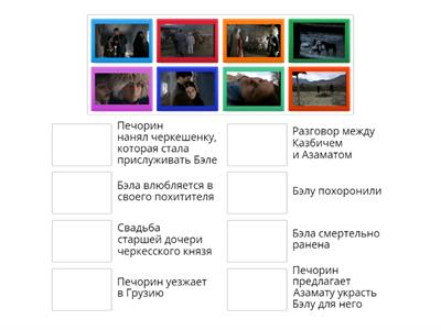 Сюжет "Герой нашего времени" (глава Бэла)