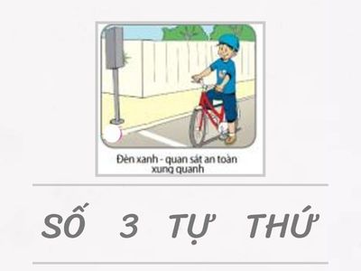 SẮP XẾP THỨ TỰ CÁC BƯỚC THAM GIA GIAO THÔNG AN TOÀN