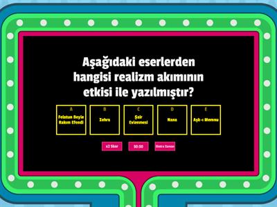 Edebi Akımlar-Test