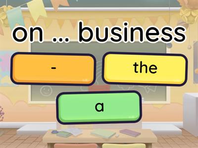 Articles set expressions 3