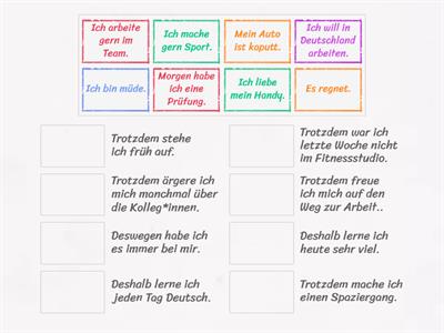 Trotzdem oder Deshalb? - Momente A 2.2 L 19