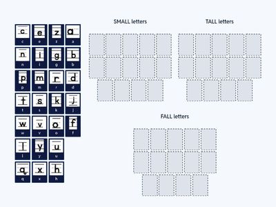 SMALL, TALL, or FALL letters