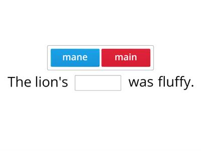 Homograph Long A LWs