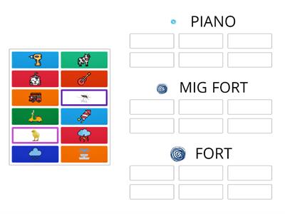 Piano, Mig fort, Fort