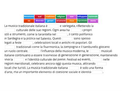 La musica tradizionale italiana 