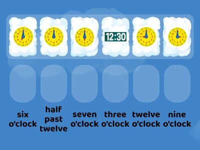 Telling Time - Hour and Half Hour