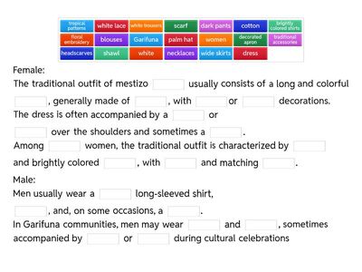 Traditional Belizean constume 