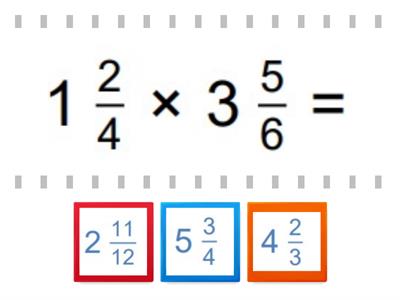 Multiplying Mixed Numbers