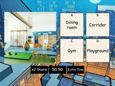 2º U1 EN Places in school REVERSE G-QUIZ