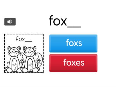 Plural Nouns (-s/-es)