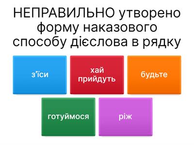  Наказовий спосіб дієслів