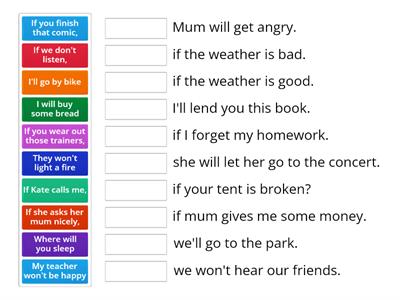 First conditional