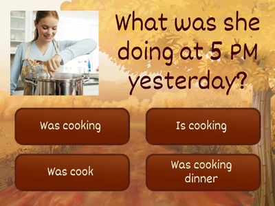 Past Continuous Tense Quiz