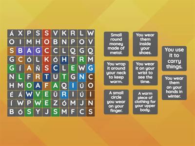 Sopa de letras - 4º