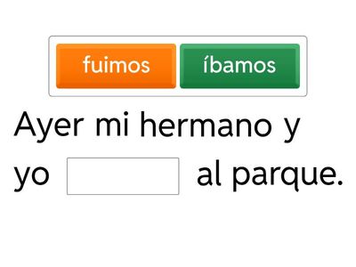 ¿INDEFINIDO O IMPERFECTO?