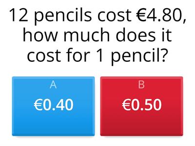 Unitary Method- Quiz