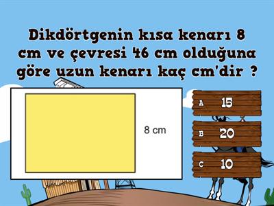 çevre uzunluğu quiz