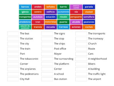 Vocabulario de la ciudad