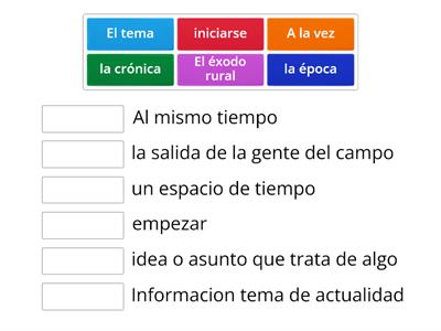 1.Los valores tradicionales y modernos. Empareja las palabras. 