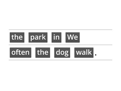 Present Simple 1 (sentences)