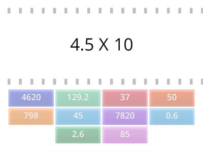 Multiply by 10, 100, 1000 