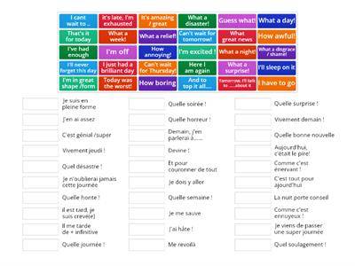 Expressions pour un journal intime