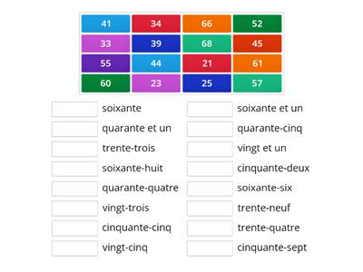 LES NOMBRES DE 20-69