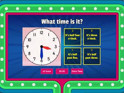TELLING THE TIME (o'clock and half past 3rd grade)