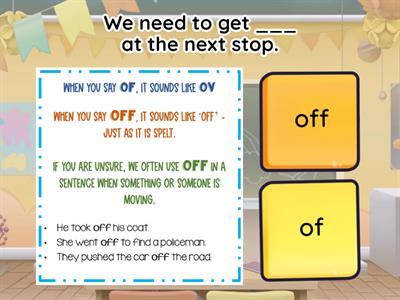 Off / Of