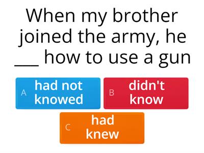  Present perfect / Simple past